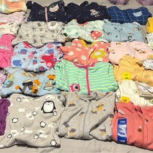 Assorted Baby Onesies and Pajamas